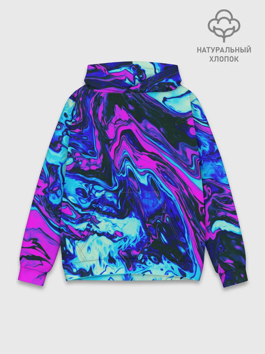 Худи мужской база хлопок / DIGITAL ABSTRACT