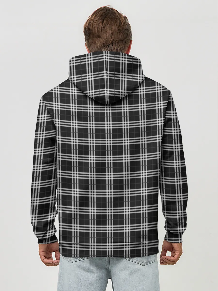 Худи мужской база хлопок / Шотландка