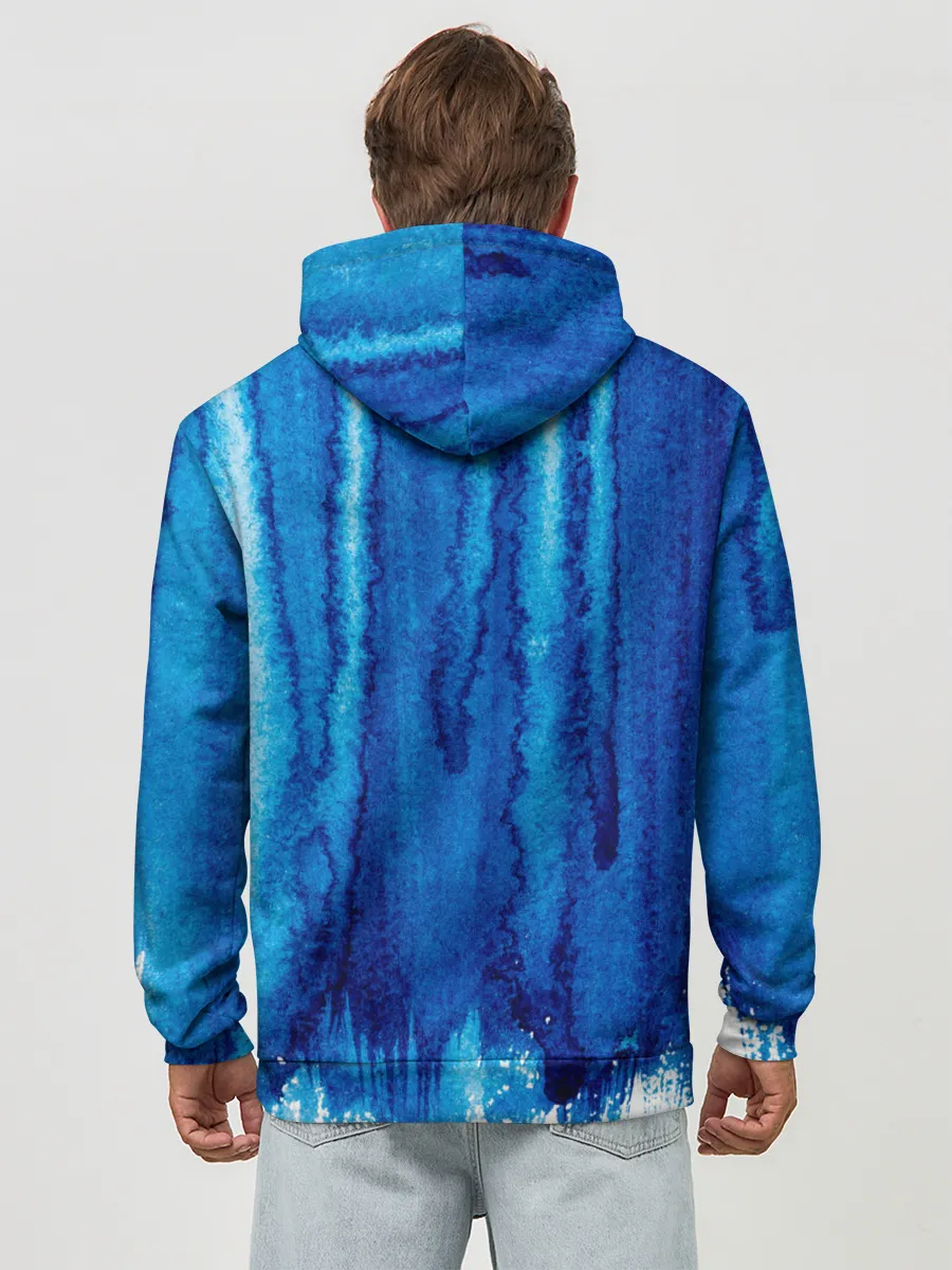 Худи мужской база хлопок / Будь в потоке