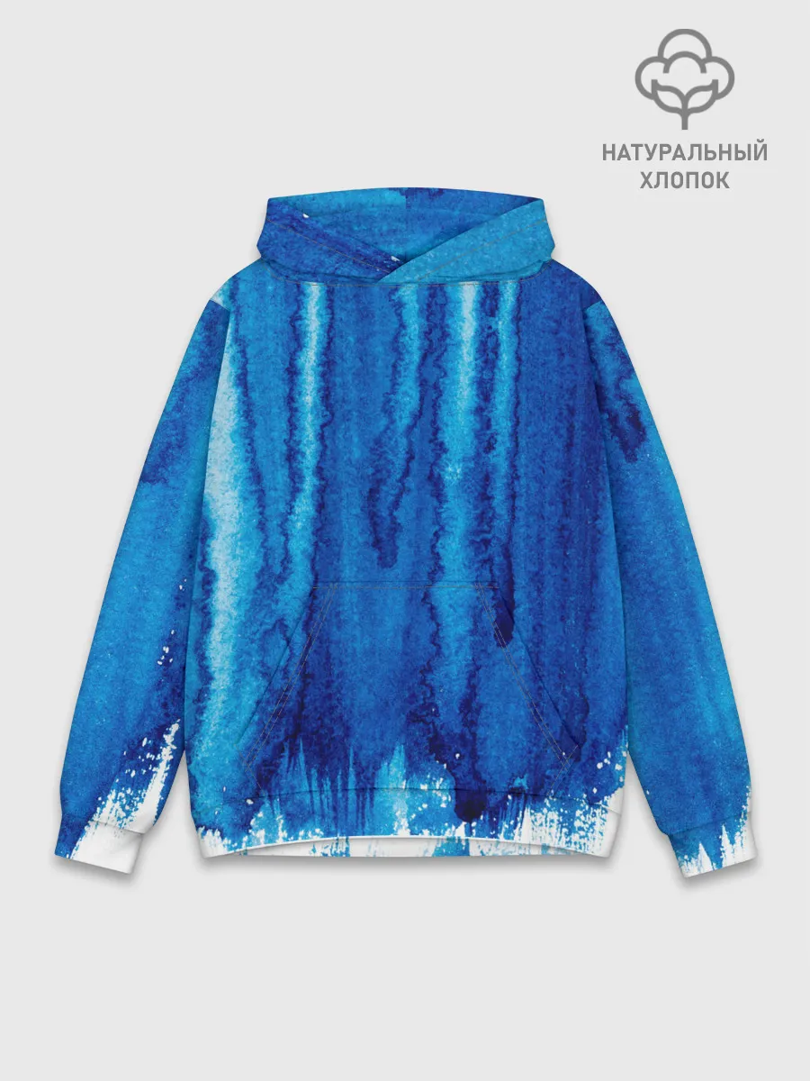 Худи мужской база хлопок / Будь в потоке