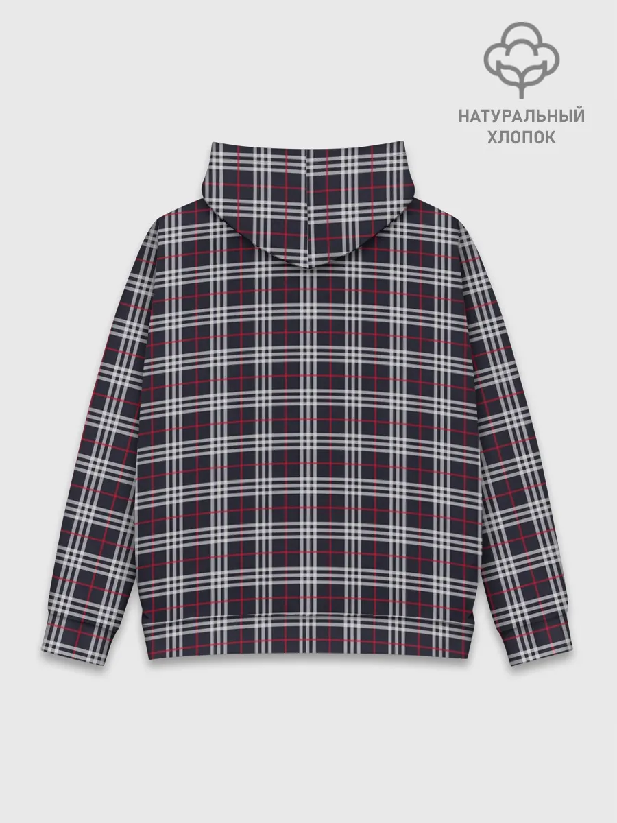 Худи мужской база хлопок / Классические в клеточку
