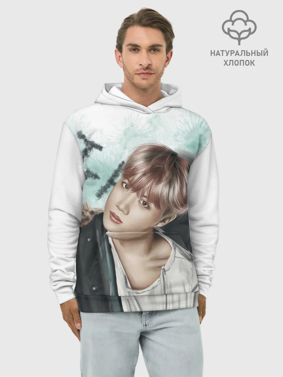 Худи мужской база хлопок / BTS