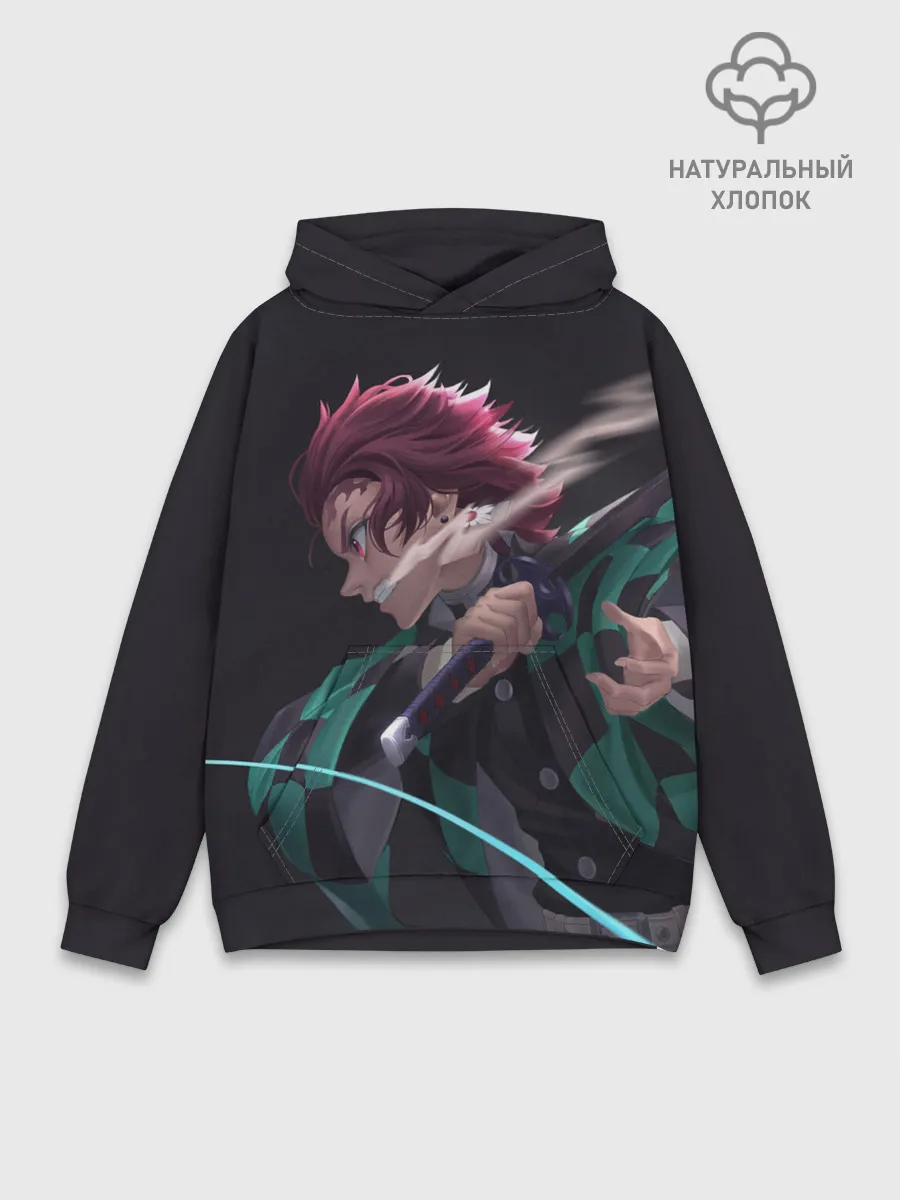 Худи мужской база хлопок / Рассекая ночь