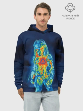 Худи мужской база хлопок / PREDATOR