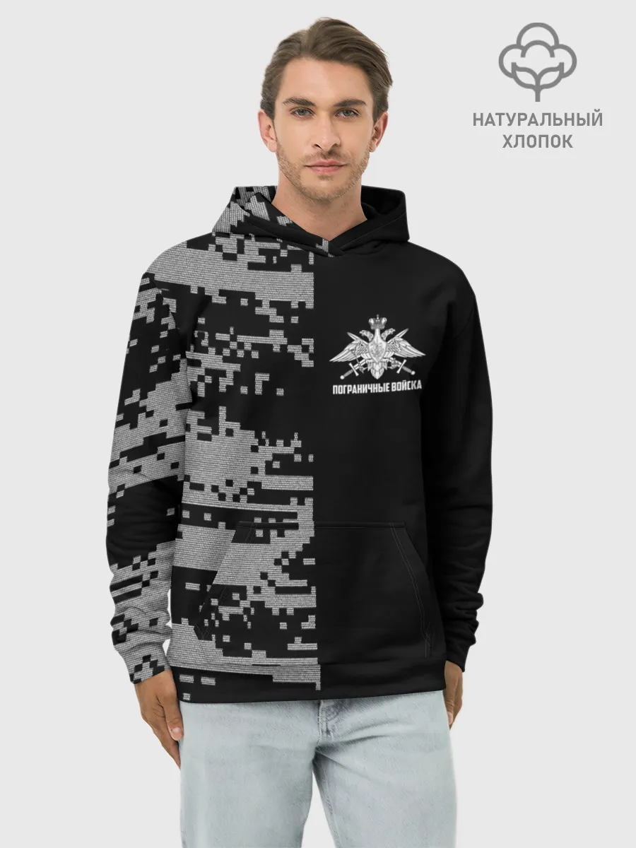 Худи мужской база хлопок / Пограничные Войска