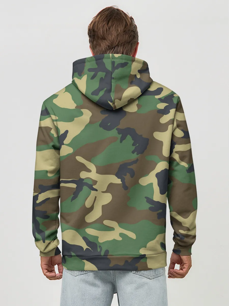 Худи мужской база хлопок / Пограничные Войска камуфляж