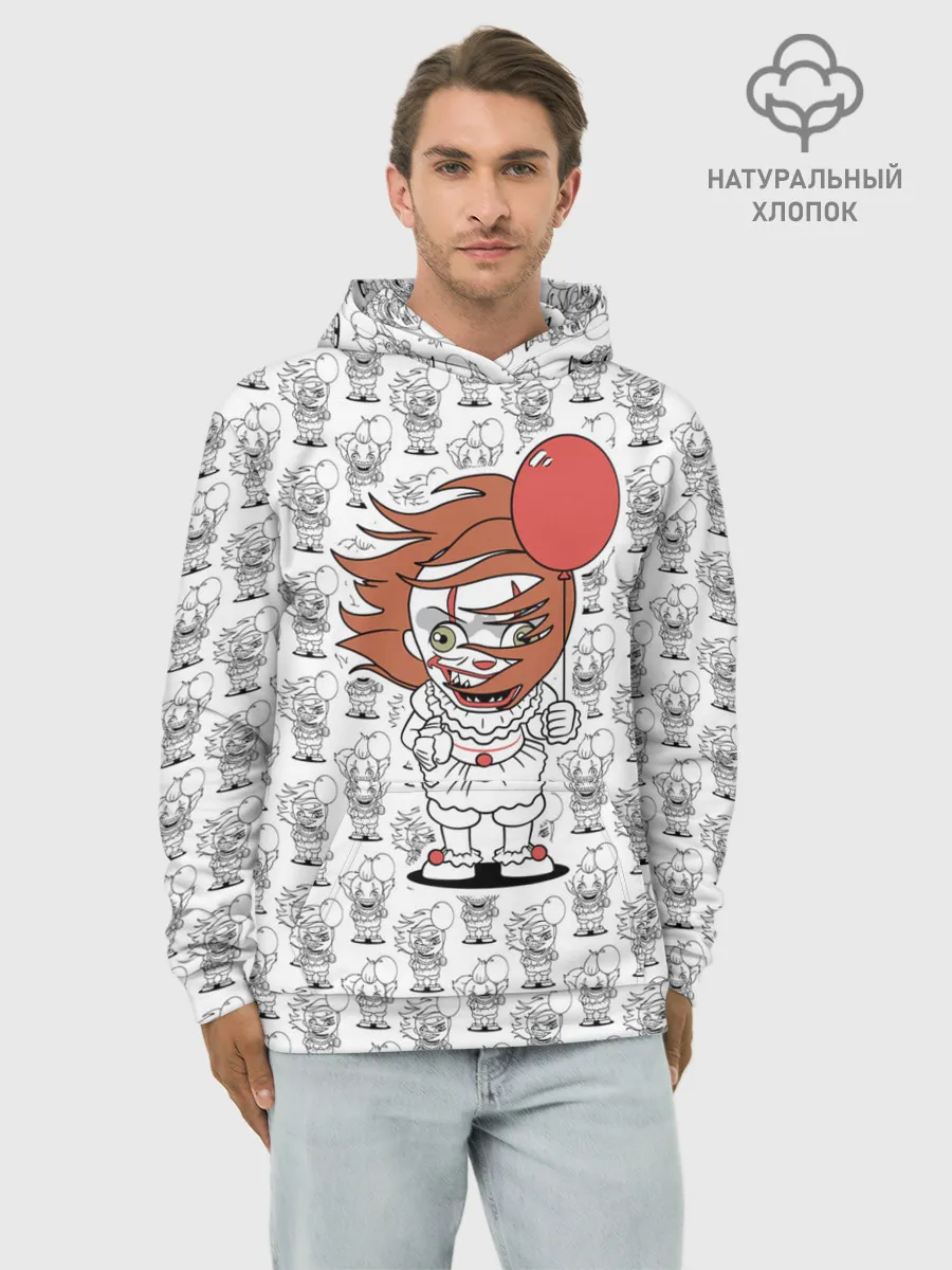 Худи мужской база хлопок / Pennywise