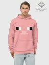 Худи мужской база хлопок / Minecraft Pig