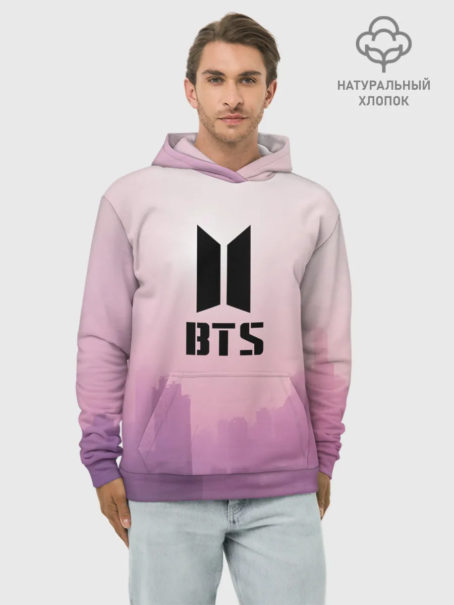 Худи мужской база хлопок / BTS