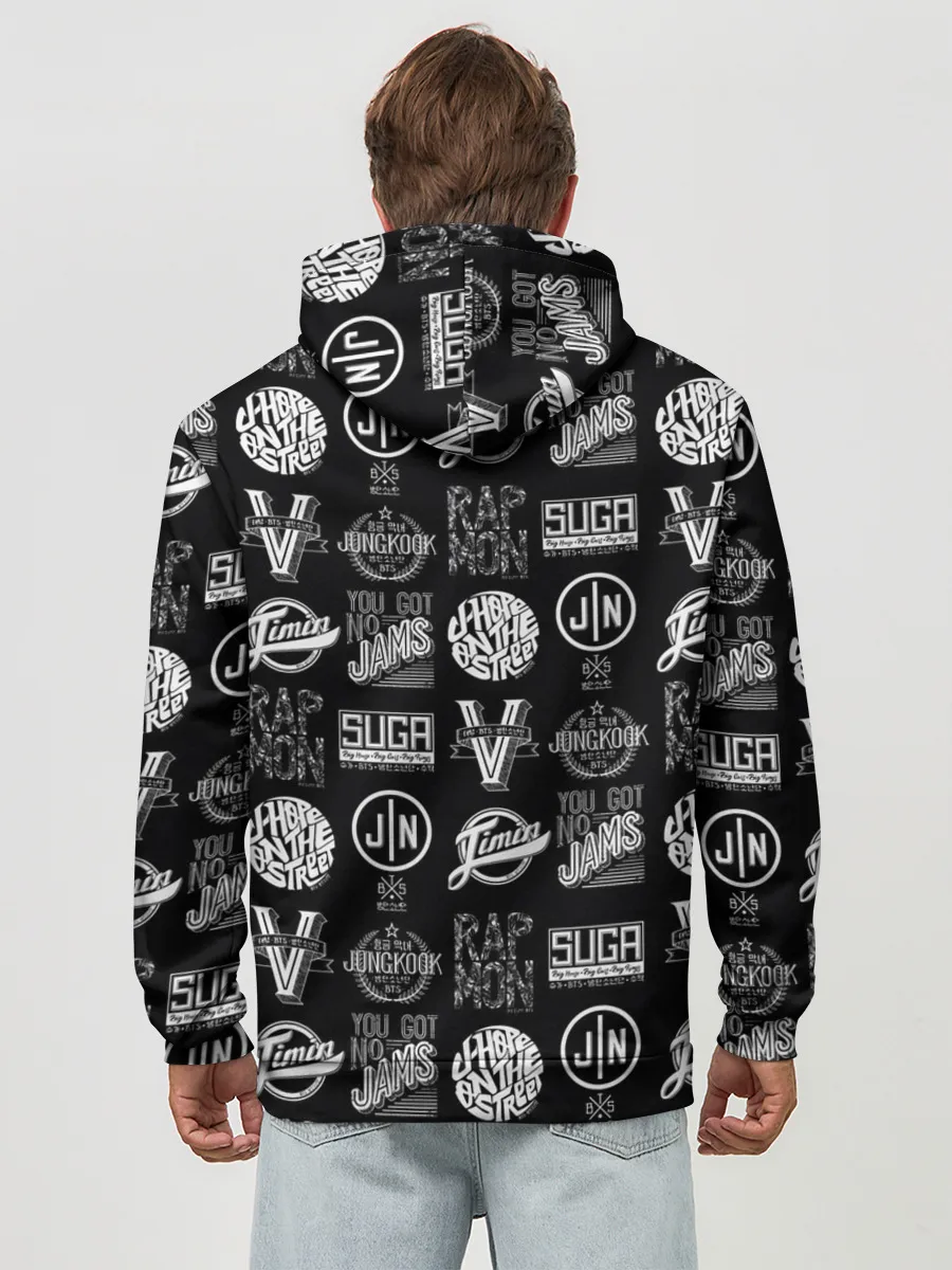 Худи мужской база хлопок / BTS