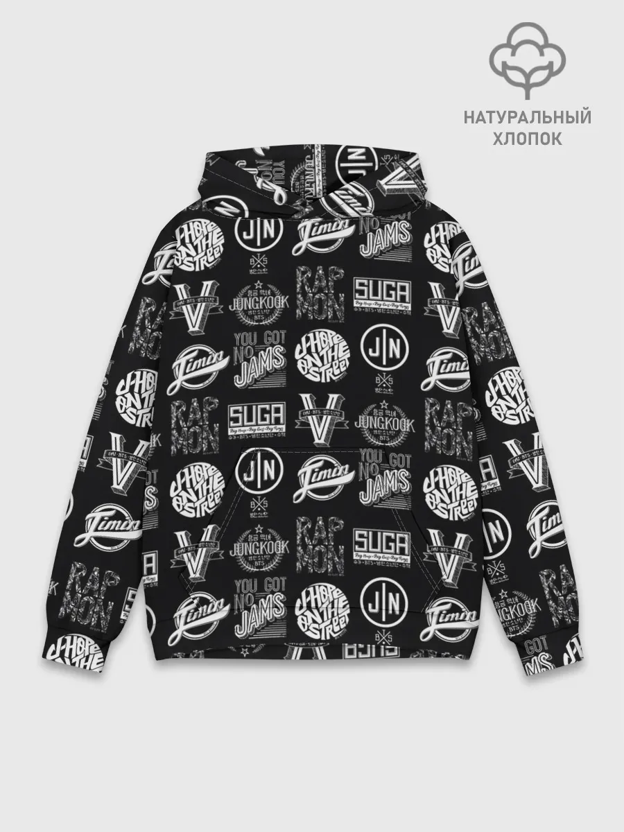 Худи мужской база хлопок / BTS