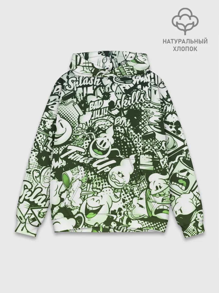 Худи мужской база хлопок / Граффити