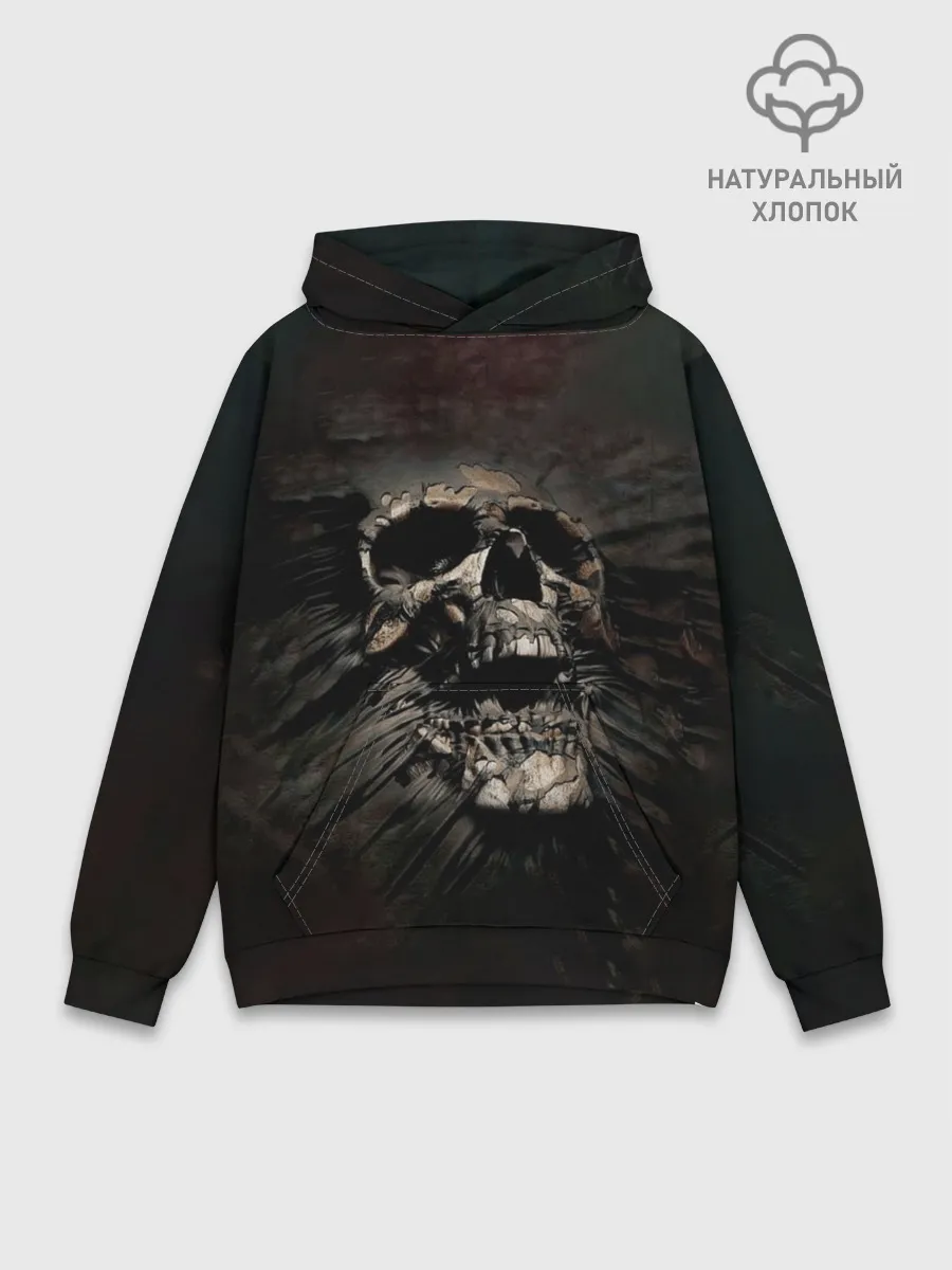 Худи мужской база хлопок / ЧЕРЕП