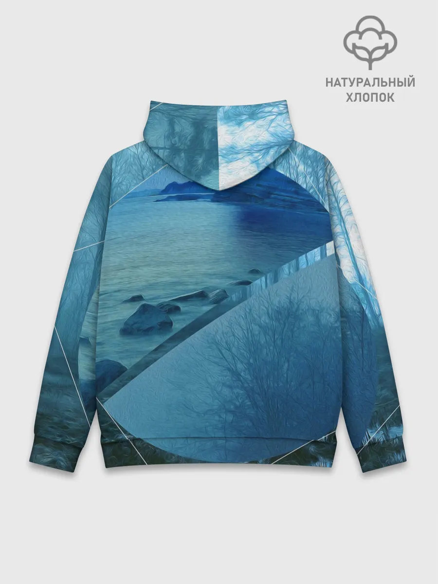 Худи мужской база хлопок / ОЗЕРО