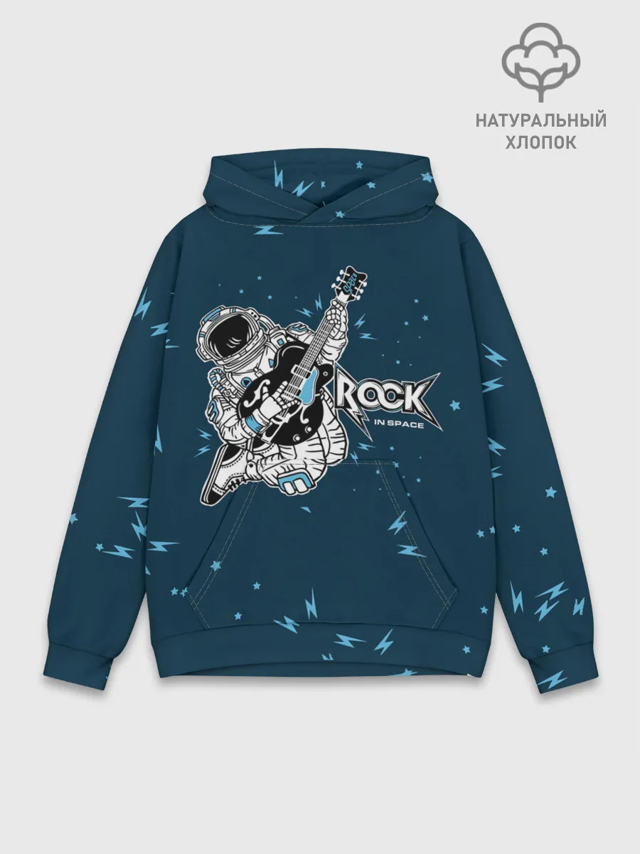 Худи мужской база хлопок / Космический рок