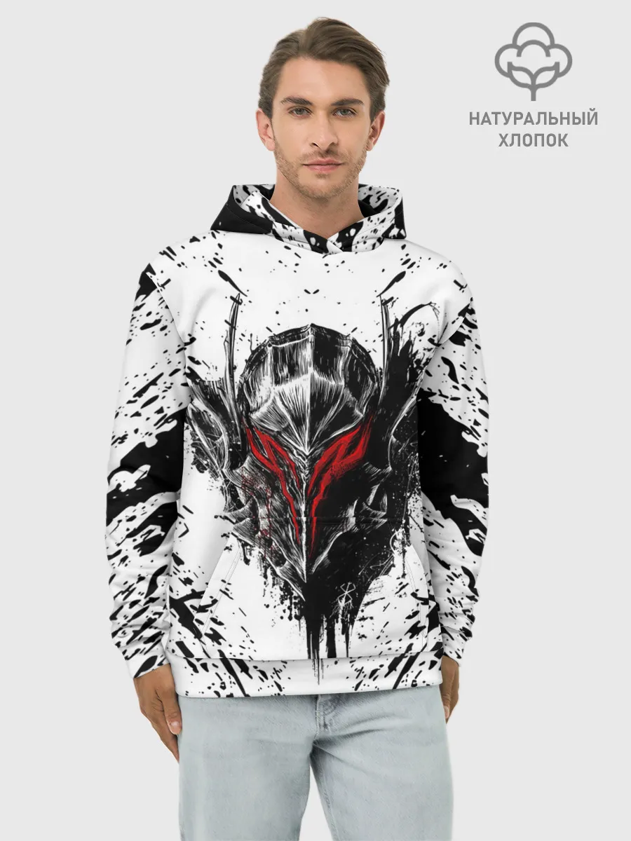 Худи мужской база хлопок / BERSERK tattoo
