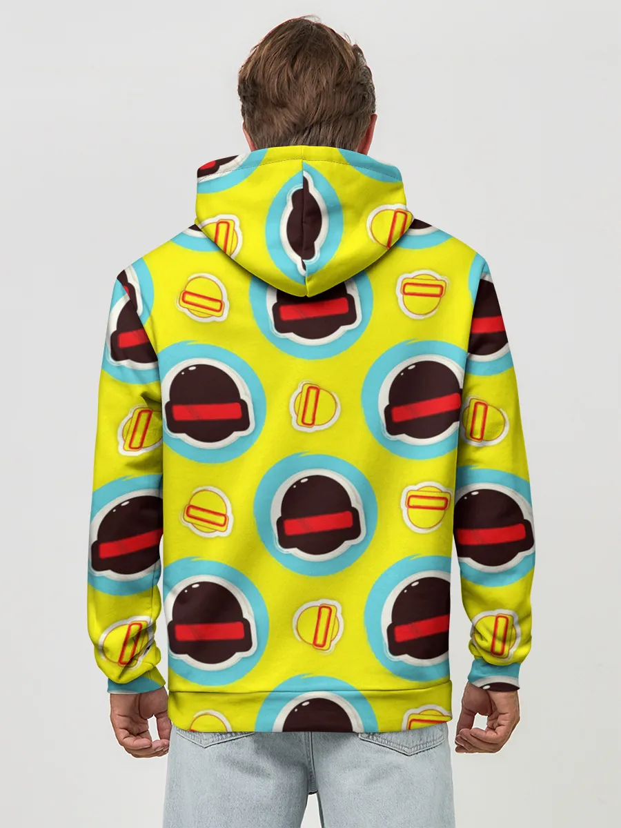 Худи мужской база хлопок / PUBG | YELLOW