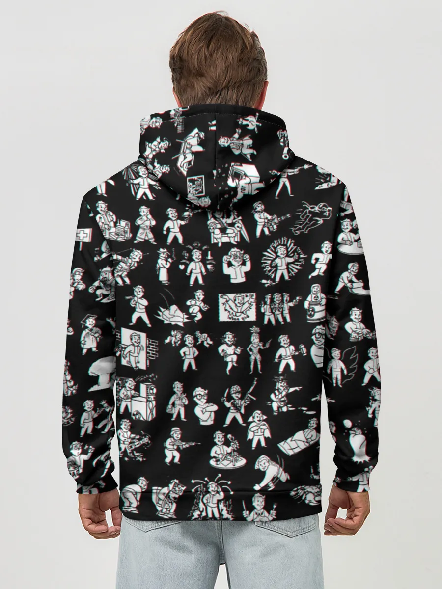 Худи мужской база хлопок / Vault Boy