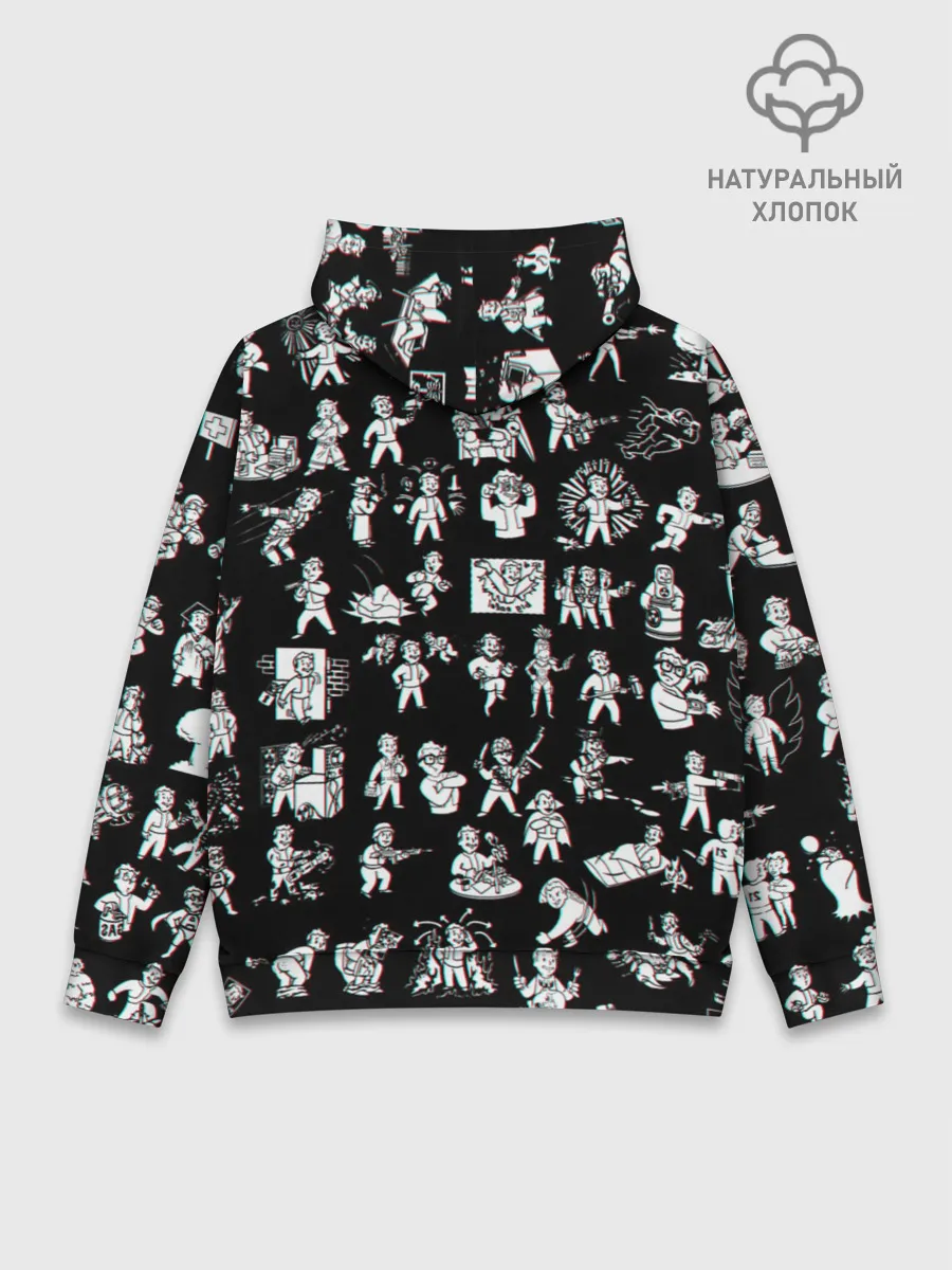 Худи мужской база хлопок / Vault Boy