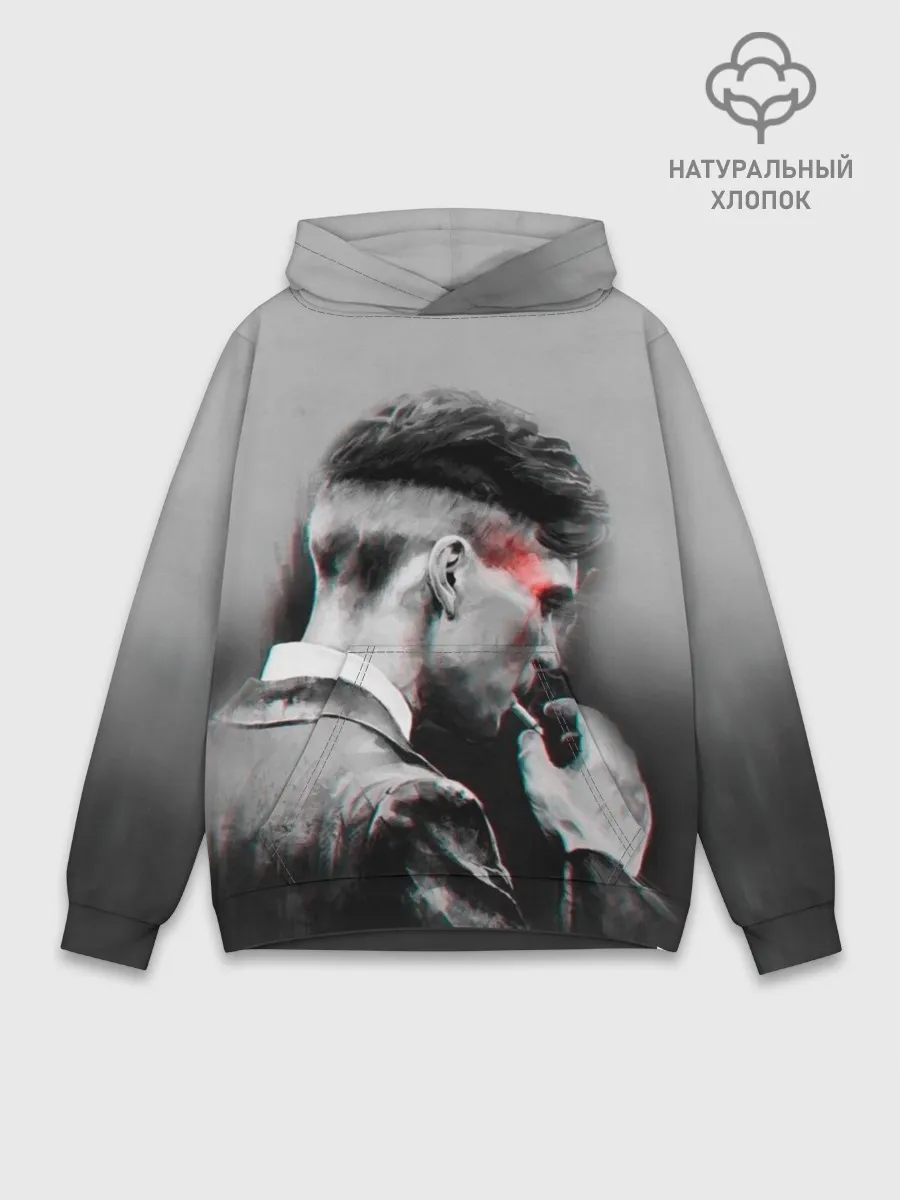 Худи мужской база хлопок / Thomas Shelby 3D