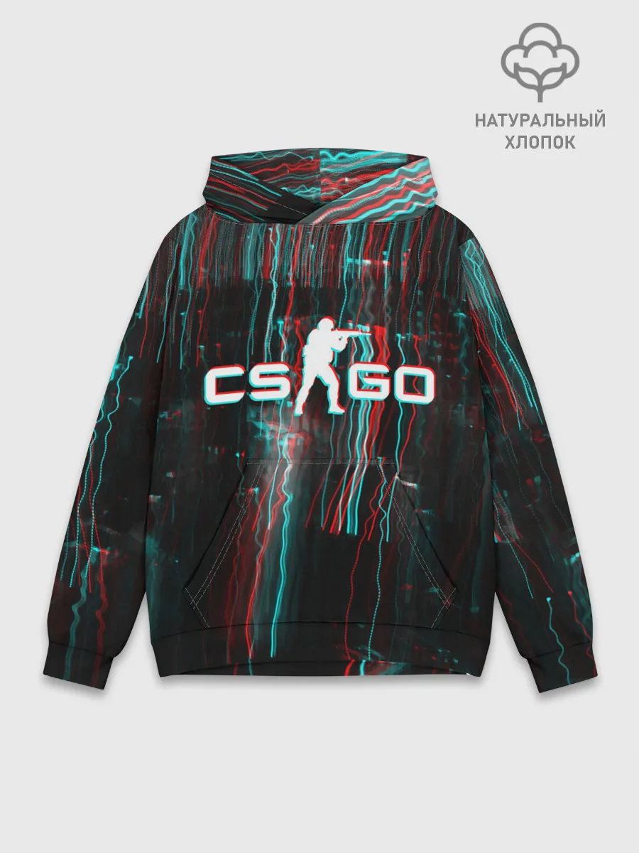 Худи мужской база хлопок / CS:GO Glitch