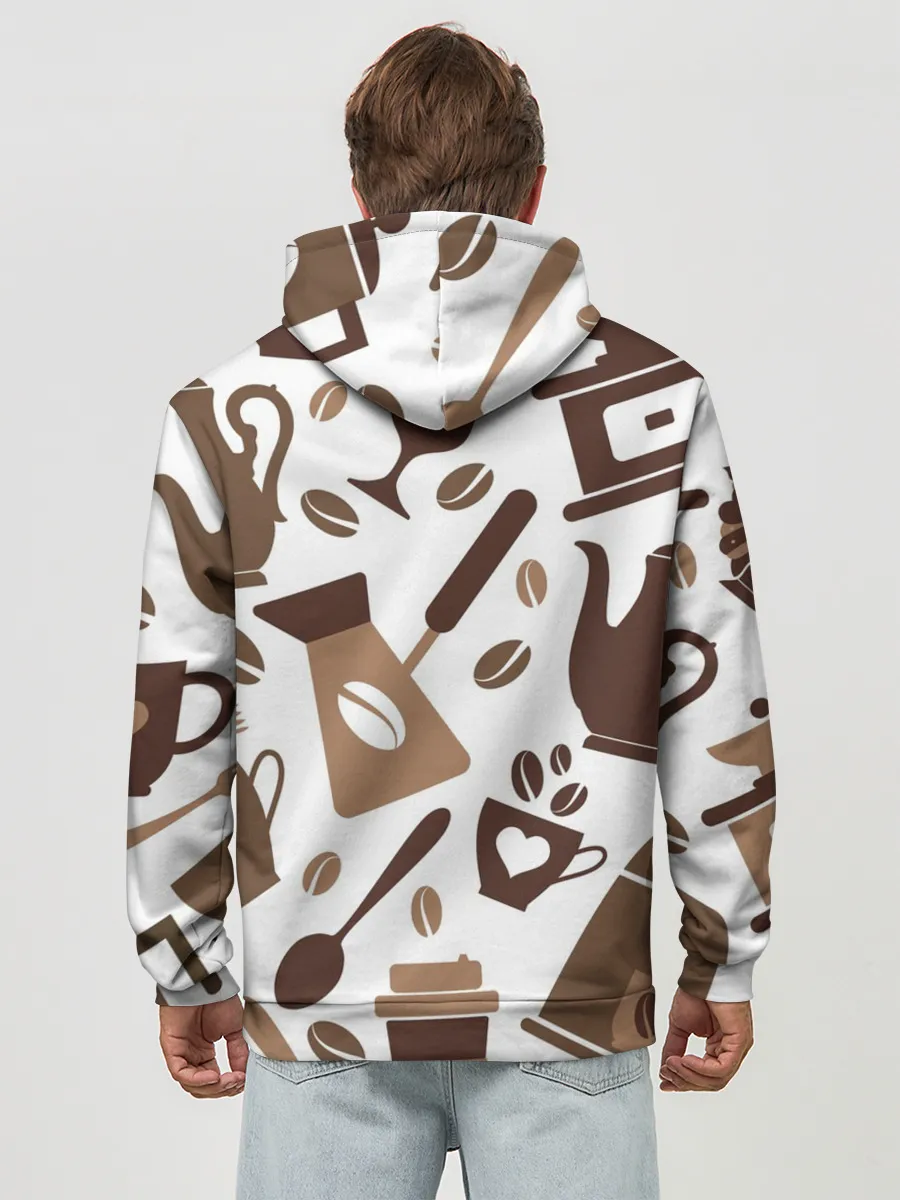 Худи мужской база хлопок / coffee