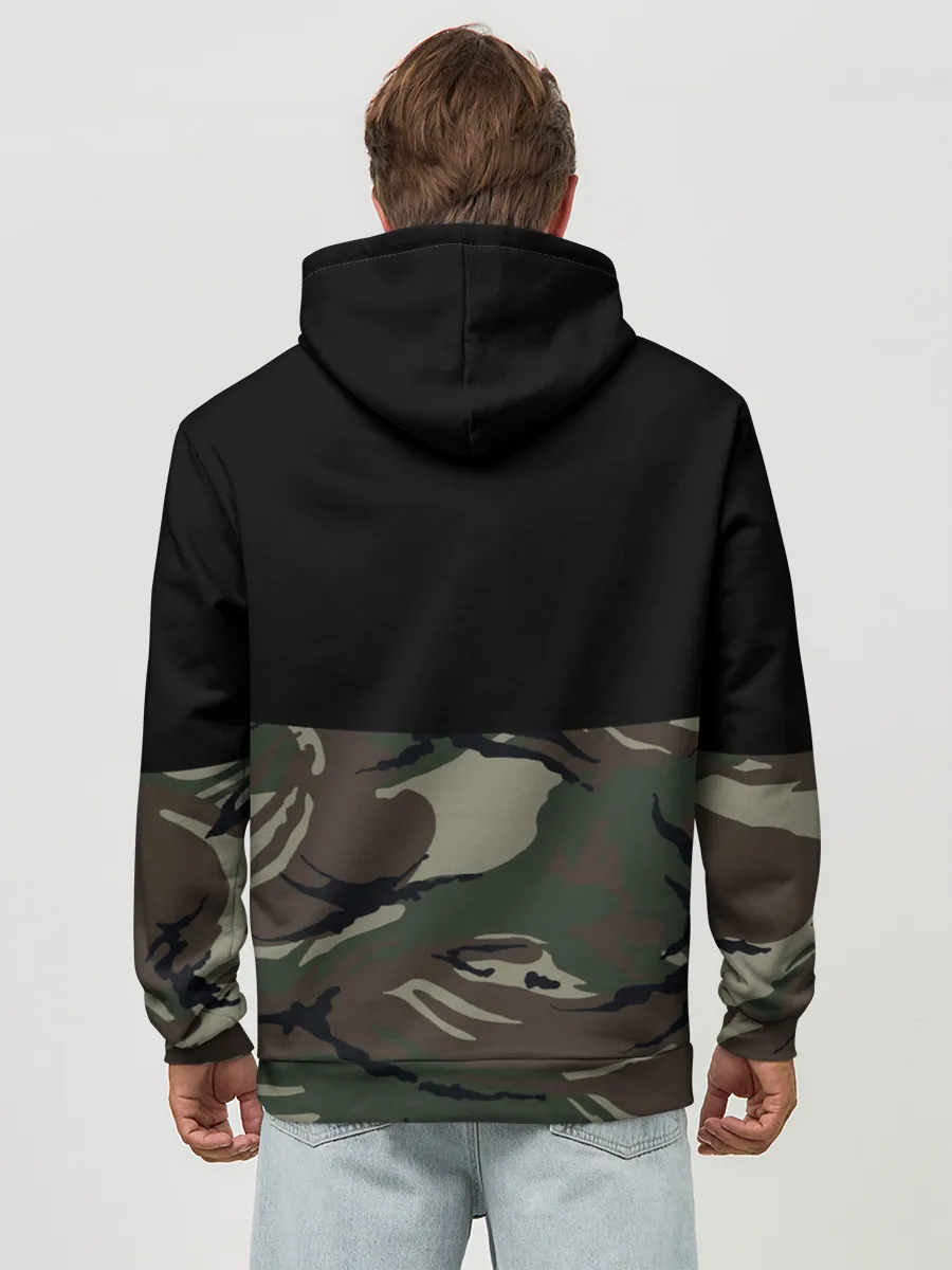 Худи мужской база хлопок / Пограничные Войска камуфляж