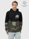 Худи мужской база хлопок / Пограничные Войска камуфляж