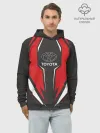 Худи мужской база хлопок / Toyota Driver team Red