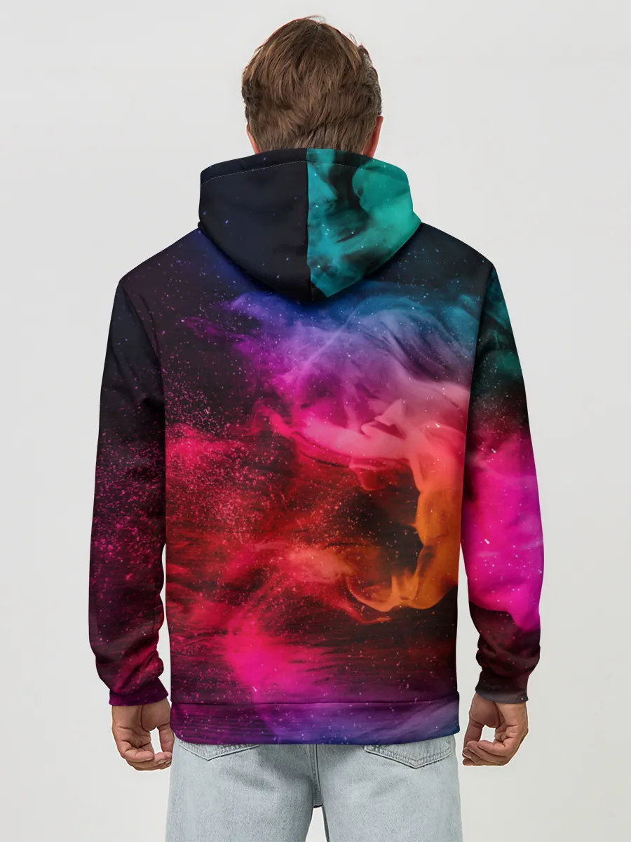 Худи мужской база хлопок / ЦВЕТНОЙ ДЫМ