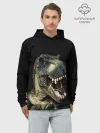 Худи мужской база хлопок / Динозавр T-Rex