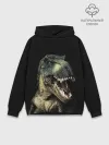 Худи мужской база хлопок / Динозавр T-Rex