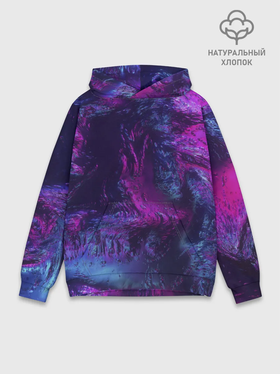 Худи мужской база хлопок / Неон