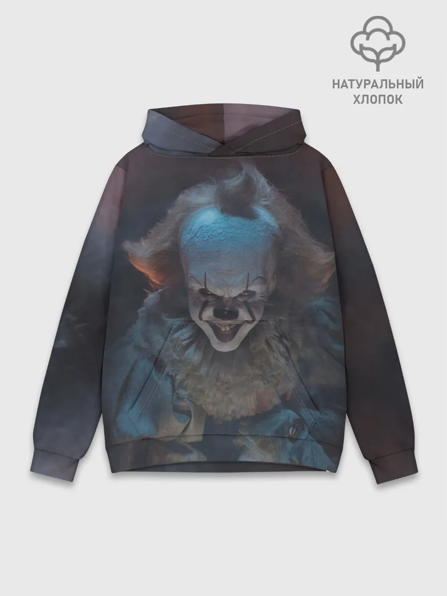 Худи мужской база хлопок / Evil Pennywise