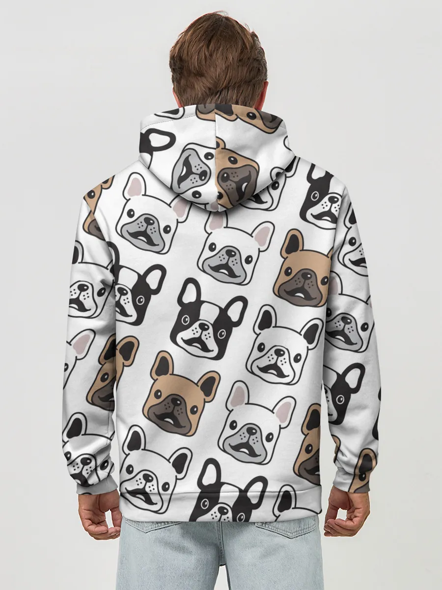 Худи мужской база хлопок / БОСТОН ТЕРЬЕР | BOSTON TERRIER