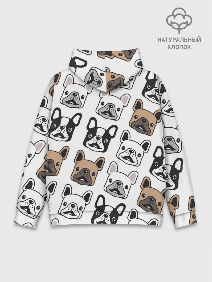 Худи мужской база хлопок / БОСТОН ТЕРЬЕР | BOSTON TERRIER