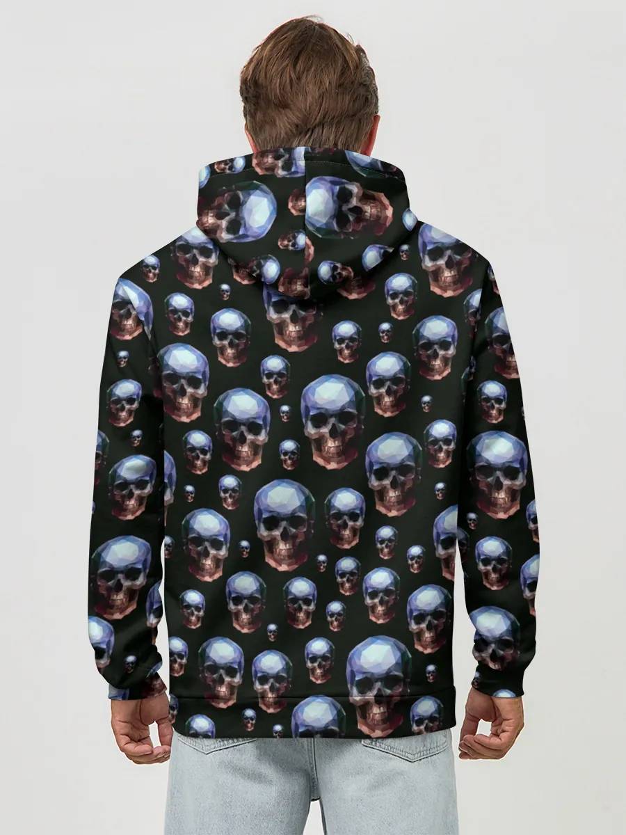 Худи мужской база хлопок / Череп