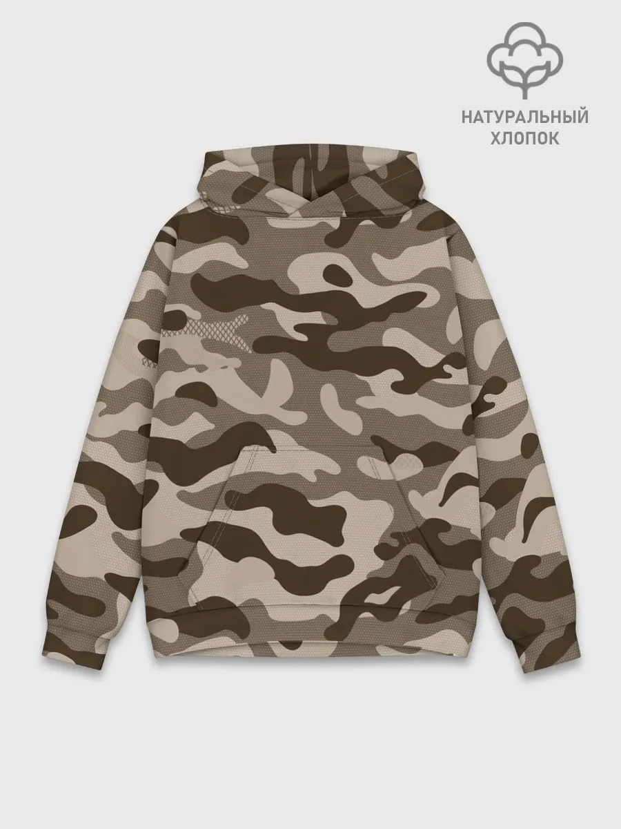 Худи мужской база хлопок / КАМУФЛЯЖ