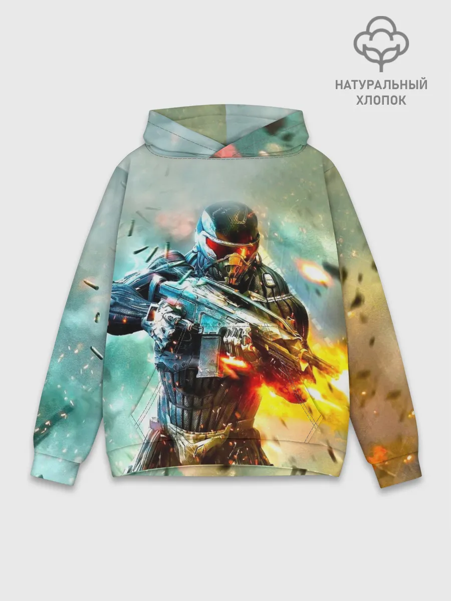 Худи мужской база хлопок / CRYSIS