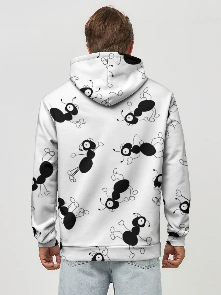 Худи мужской база хлопок / Муравьи