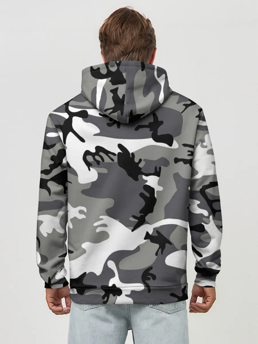 Худи мужской база хлопок / Автомобильные войска камуфляж