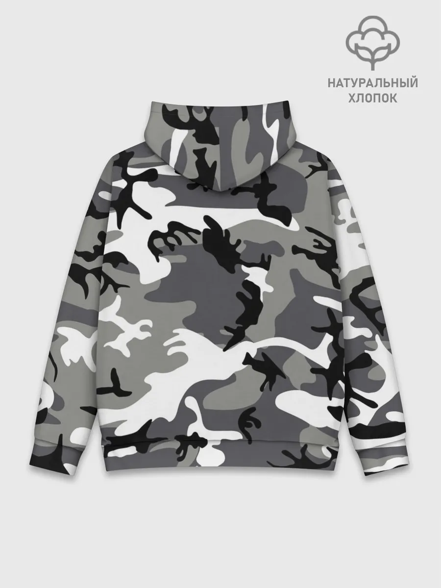 Худи мужской база хлопок / Автомобильные войска камуфляж