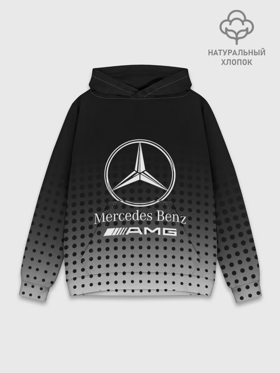 Худи мужской база хлопок / Mercedes-Benz