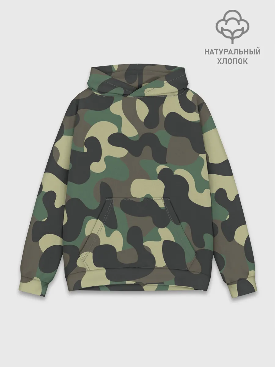 Худи мужской база хлопок / КАМУФЛЯЖ