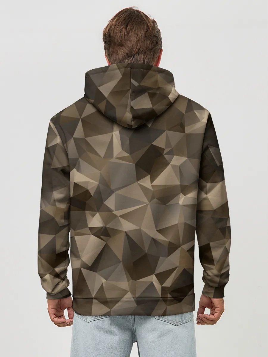 Худи мужской база хлопок / СОВРЕМЕННЫЙ КАМУФЛЯЖ