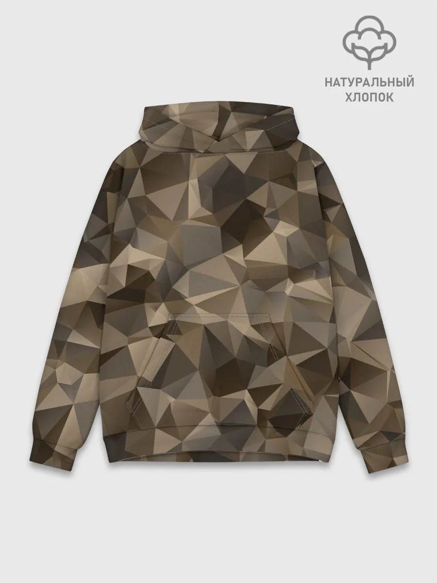 Худи мужской база хлопок / СОВРЕМЕННЫЙ КАМУФЛЯЖ