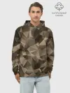 Худи мужской база хлопок / СОВРЕМЕННЫЙ КАМУФЛЯЖ