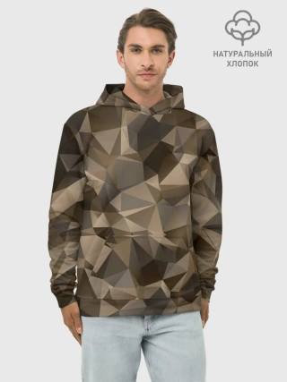 Худи мужской база хлопок / СОВРЕМЕННЫЙ КАМУФЛЯЖ