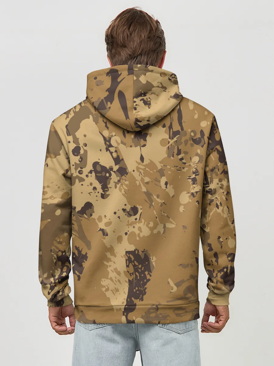 Худи мужской база хлопок / КАМУФЛЯЖ BLUE