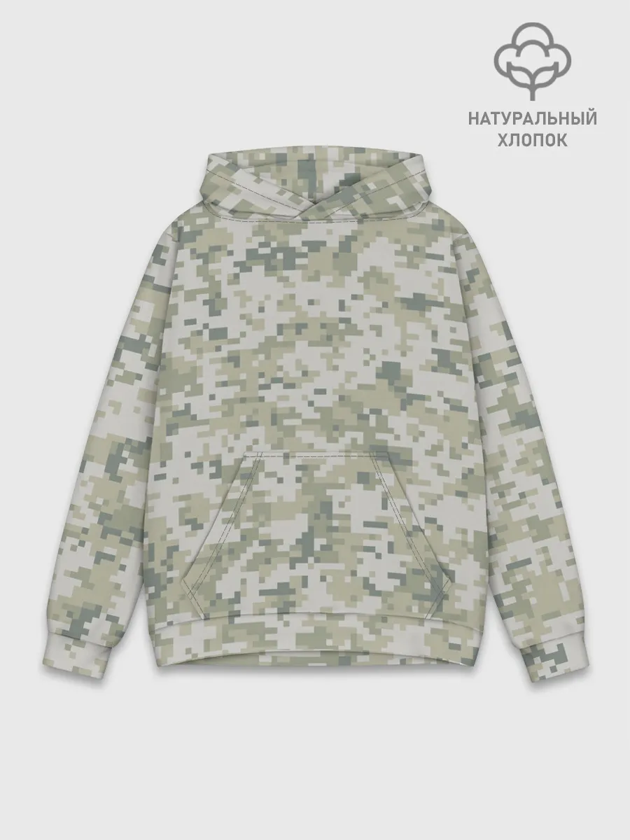 Худи мужской база хлопок / КАМУФЛЯЖ